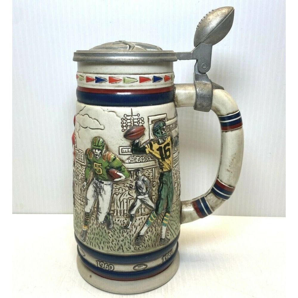 Vintage Avon NFL Football Beer Stein #12614 1983 Made In Brazil 1983